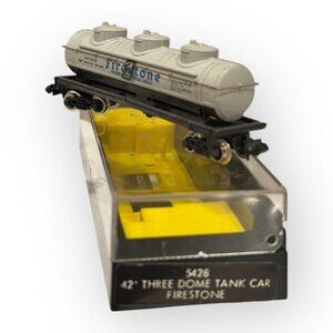 Firestone 42 Ft Three Dome Tank Car GATX30928 Bachmann N Scale Model 5428 w Box